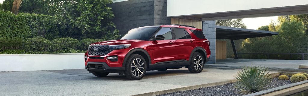 Red 2024 Ford Explorer